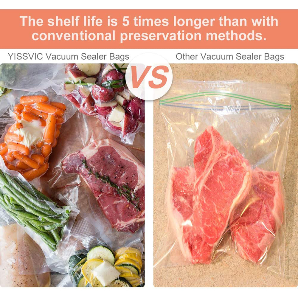4 Giant 8x50' Rolls Vacuum Sealer Bags Food Saver Embossed Bags 4 Mil US