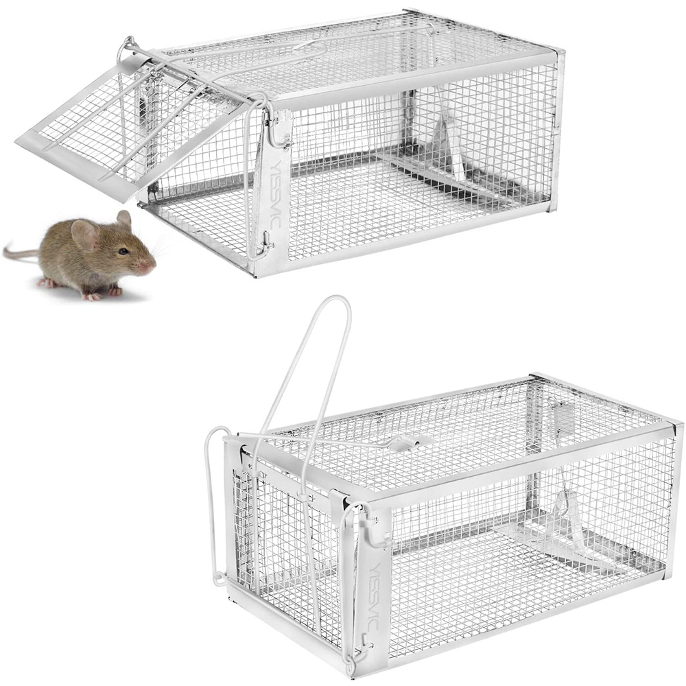 YISSVIC Live Animal Trap 2 Pack 11×4.5×6 inches Catch Release Cage for  Mouse Rats Mice Rodents Squirrels and Similar Small Sized Pests – YISSVIC